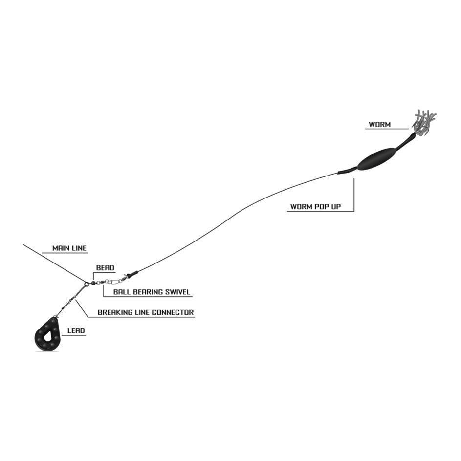 2-0 Worm Pop Up L0.80m 1 Mainline 0.8